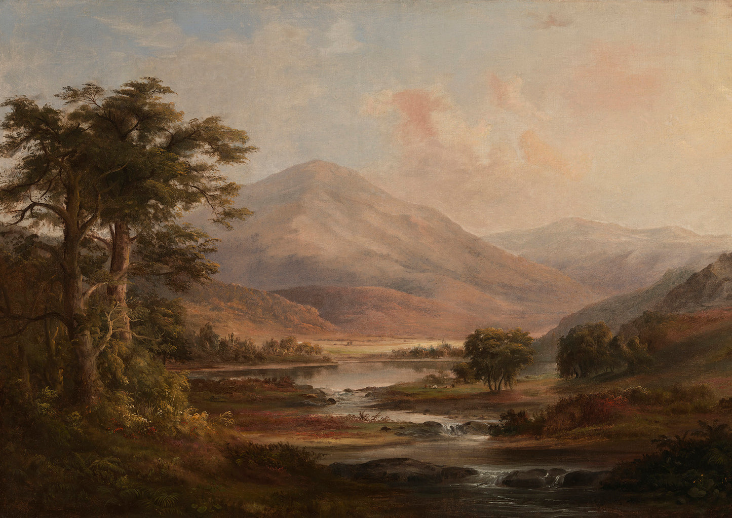 Scottish landscape fine art print of a mountain scene.