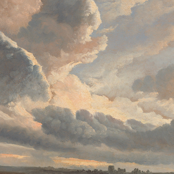 A collection of artwork featuring cloudscapes
