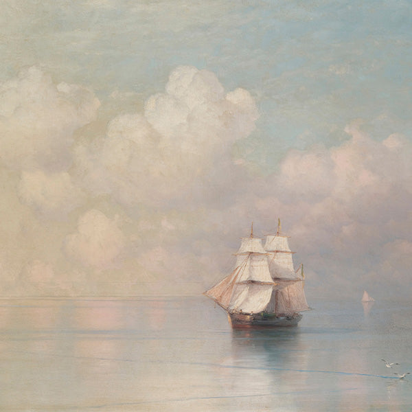 A collection of artwork featuring seascapes